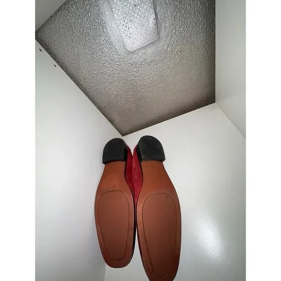 Vionic Red Suede Penny Loafers - Picture 9 of 9